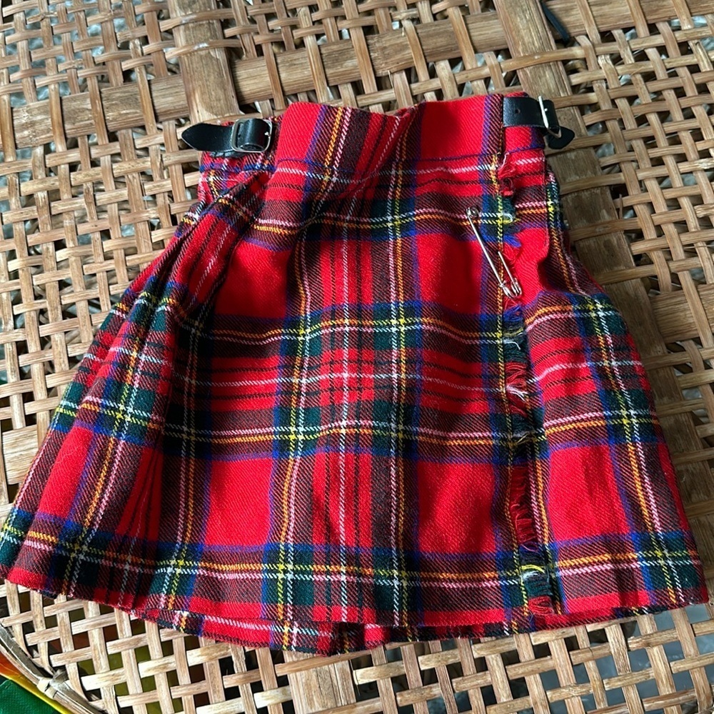 Sz 3/4 vintage Highland home industries pure new wool pin kilt made in Scotland